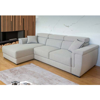Sofá cinza chaise longue