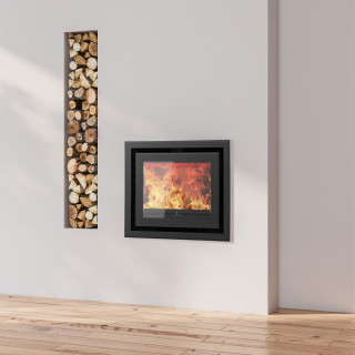 Recuperador de Calor a Lenha Fogo Montanha E609 Preto