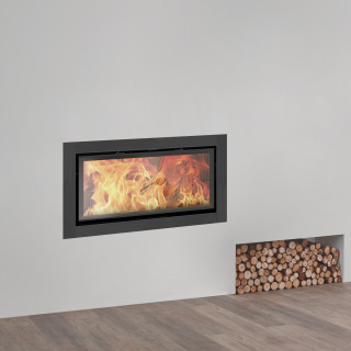 Recuperador de Calor a Lenha Fogo Montanha Vision M850 Porta Vertical