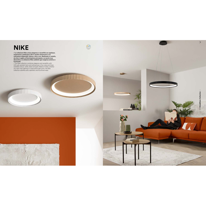 Iluminação de teto modelo Nike