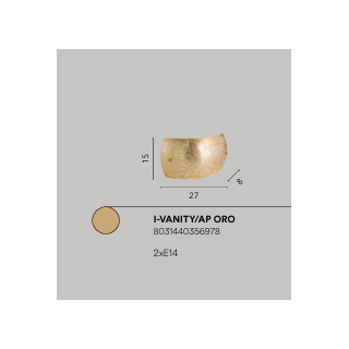 Iluminação de parede modelo Vanity
