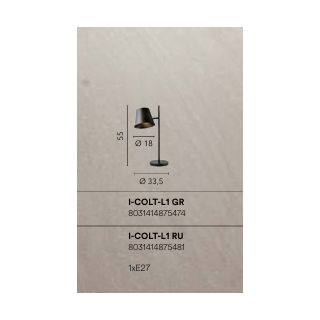 Candeeiro de mesa modelo Colt